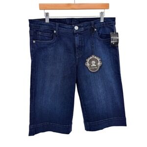 Kut from the Kloth Womens Dark Wash Denim Bermuda Shorts Size 12 NWT High Rise